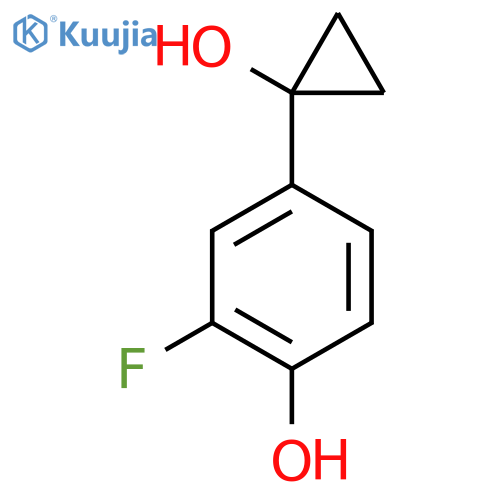 2-fluoro-4-(1-hydroxycyclopropyl)phenol structure