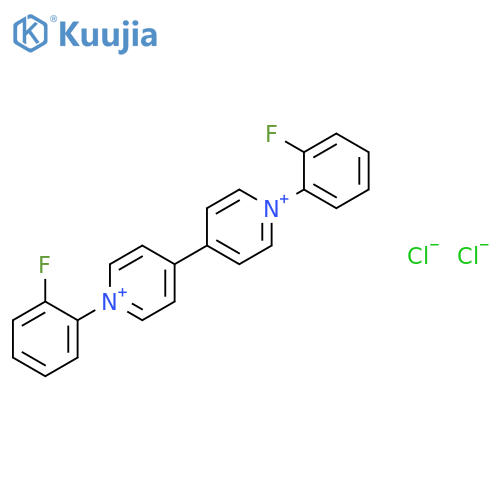1,1'-Bis(2-fluorophenyl)-4,4'-bipyridin-1-ium dichloride structure