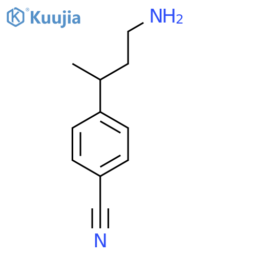 4-(4-aminobutan-2-yl)benzonitrile structure