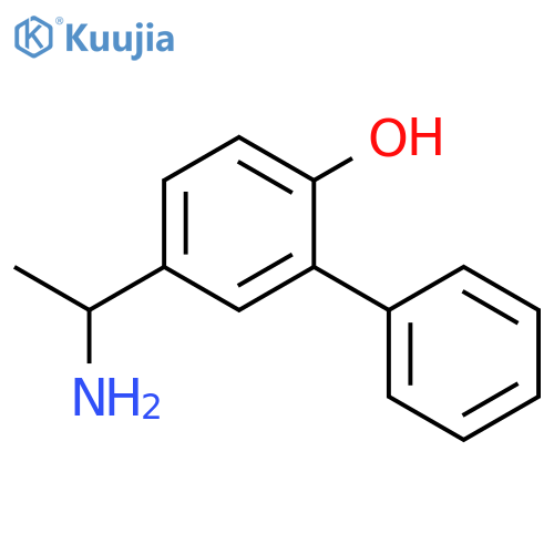 4-(1-aminoethyl)-2-phenylphenol structure