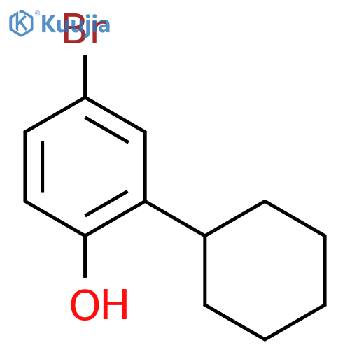 Phenol, 4-bromo-2-cyclohexyl- structure