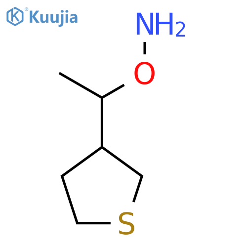 O-1-(thiolan-3-yl)ethylhydroxylamine structure
