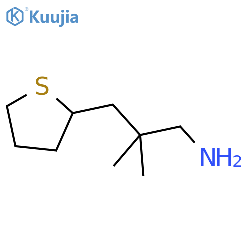 2,2-dimethyl-3-(thiolan-2-yl)propan-1-amine structure