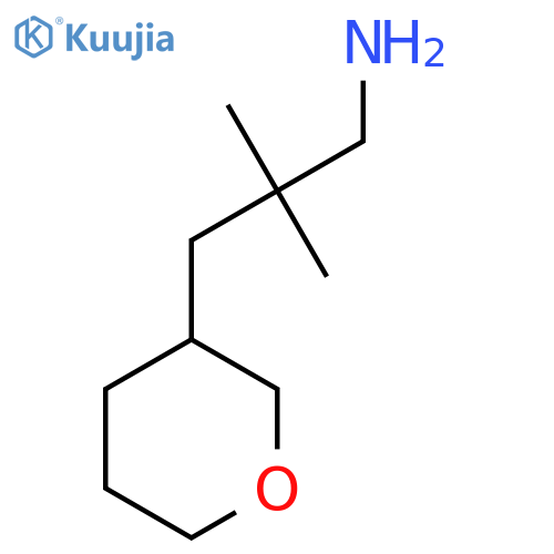2,2-Dimethyl-3-(oxan-3-yl)propan-1-amine structure