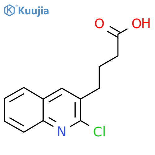 4-(2-chloroquinolin-3-yl)butanoic acid structure