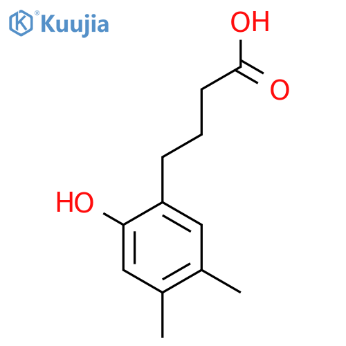 4-(2-Hydroxy-4,5-dimethylphenyl)butanoic acid structure
