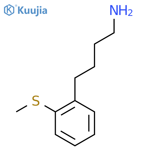 4-2-(methylsulfanyl)phenylbutan-1-amine structure