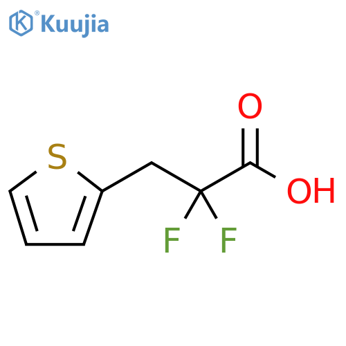 2-Thiophenepropanoic acid, α,α-difluoro- structure