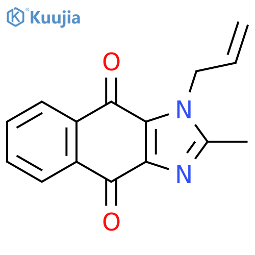 1H-Naphth[2,3-d]imidazole-4,9-dione, 2-methyl-1-(2-propenyl)- structure