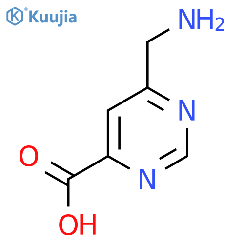 6-(Aminomethyl)pyrimidine-4-carboxylic acid structure