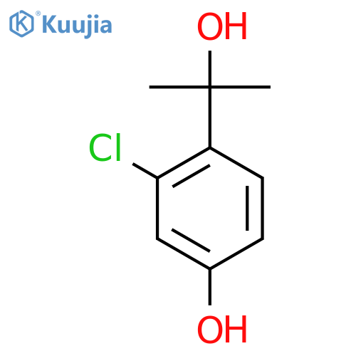 3-chloro-4-(2-hydroxypropan-2-yl)phenol structure