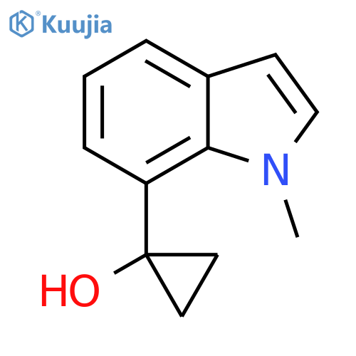 1-(1-methyl-1H-indol-7-yl)cyclopropan-1-ol structure