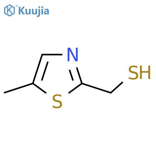 (5-methyl-1,3-thiazol-2-yl)methanethiol structure