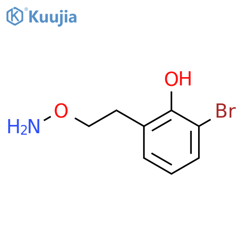 2-2-(aminooxy)ethyl-6-bromophenol structure