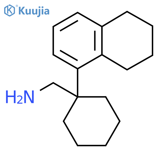 1-(5,6,7,8-tetrahydronaphthalen-1-yl)cyclohexylmethanamine structure