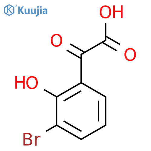 2-(3-bromo-2-hydroxyphenyl)-2-oxoacetic acid structure