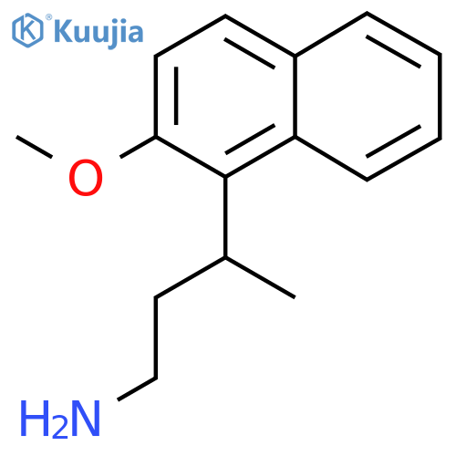 3-(2-methoxynaphthalen-1-yl)butan-1-amine structure
