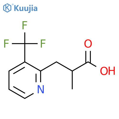 2-methyl-3-3-(trifluoromethyl)pyridin-2-ylpropanoic acid structure