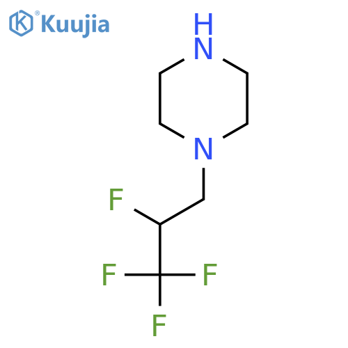 1-(2,3,3,3-tetrafluoropropyl)piperazine structure