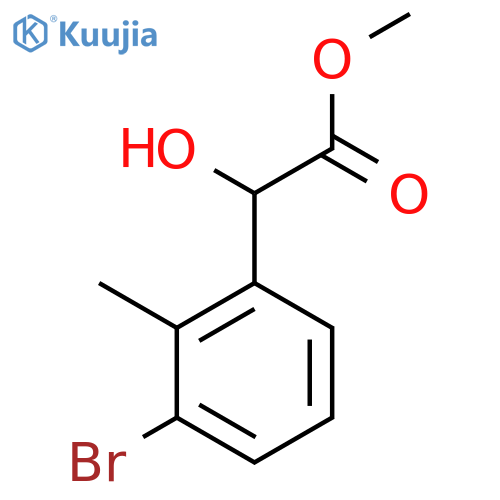 Methyl 2-(3-bromo-2-methylphenyl)-2-hydroxyacetate structure