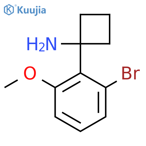 1-(2-bromo-6-methoxyphenyl)cyclobutan-1-amine structure