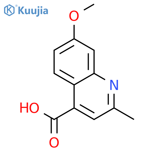 7-Methoxy-2-methylquinoline-4-carboxylic acid structure