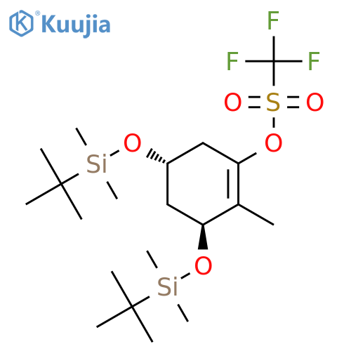 (3S,5S)-3,5-Bis(tert-butyldimethylsilyloxy)-2-methyl-1-cyclohexen-1-ol 1-Trifluoromethanesulfonate structure