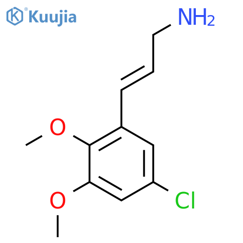 3-(5-chloro-2,3-dimethoxyphenyl)prop-2-en-1-amine structure