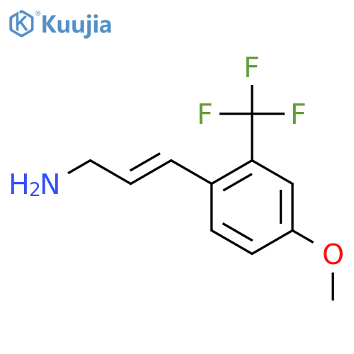 3-4-methoxy-2-(trifluoromethyl)phenylprop-2-en-1-amine structure