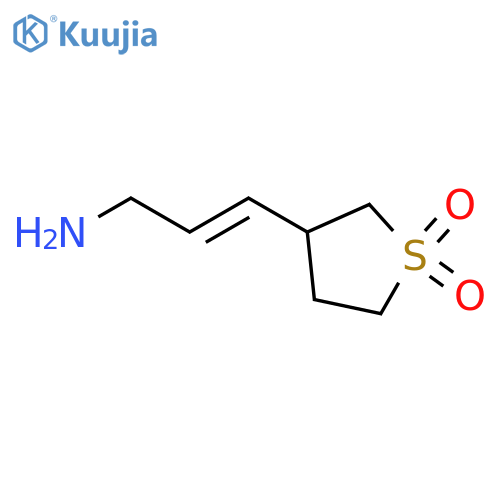 3-(3-aminoprop-1-en-1-yl)-1lambda6-thiolane-1,1-dione structure