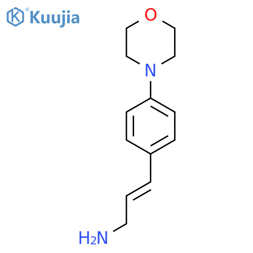3-4-(morpholin-4-yl)phenylprop-2-en-1-amine structure