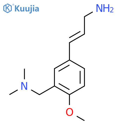 3-{3-(dimethylamino)methyl-4-methoxyphenyl}prop-2-en-1-amine structure