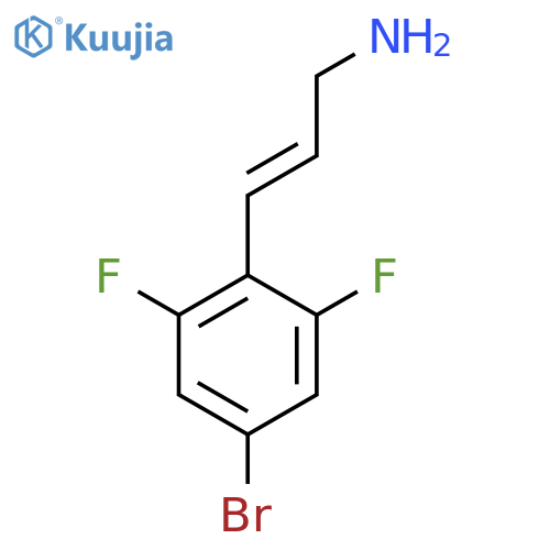 3-(4-bromo-2,6-difluorophenyl)prop-2-en-1-amine structure