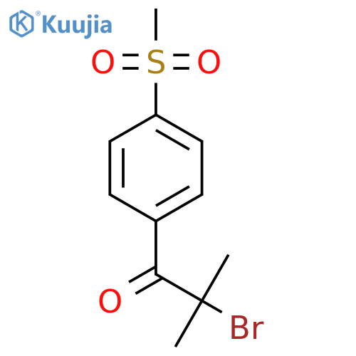 2-Bromo-2-methyl-1-4-(methylsulfonyl)phenyl-1-propanone structure