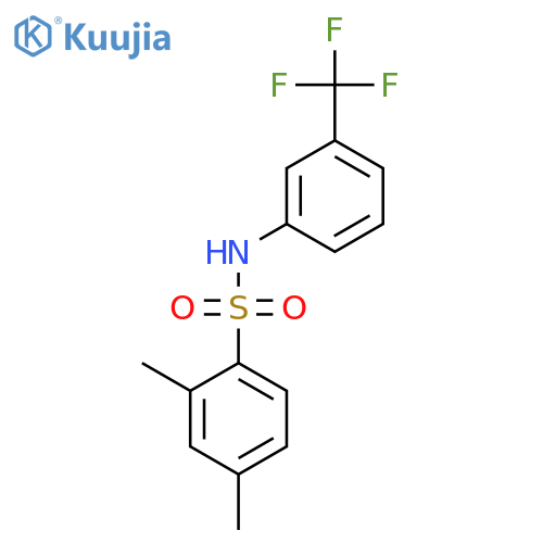 Benzenesulfonamide, 2,4-dimethyl-N-[3-(trifluoromethyl)phenyl]- structure