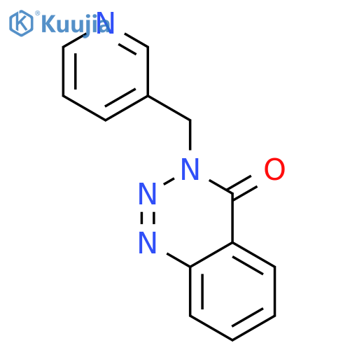 3-[(pyridin-3-yl)methyl]-3,4-dihydro-1,2,3-benzotriazin-4-one structure
