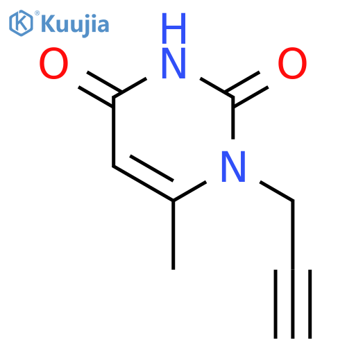 2,4(1H,3H)-Pyrimidinedione, 6-methyl-1-(2-propynyl)- structure