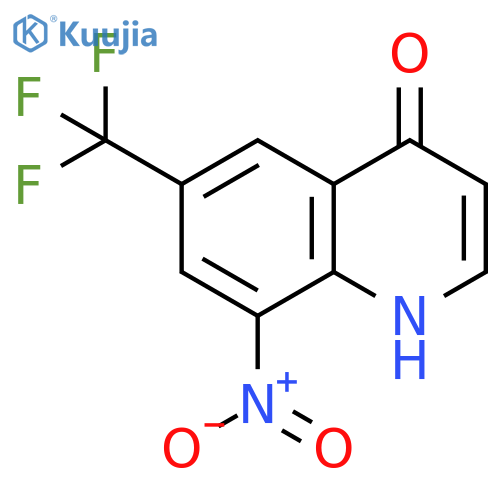 8-Nitro-6-(trifluoromethyl)-4(1H)-quinolinone structure