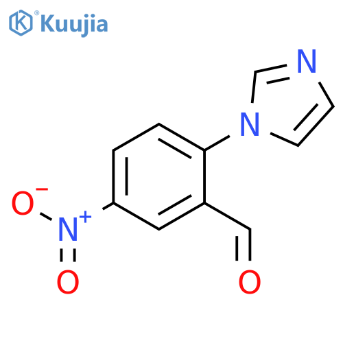 2-(1H-imidazol-1-yl)-5-nitrobenzaldehyde structure