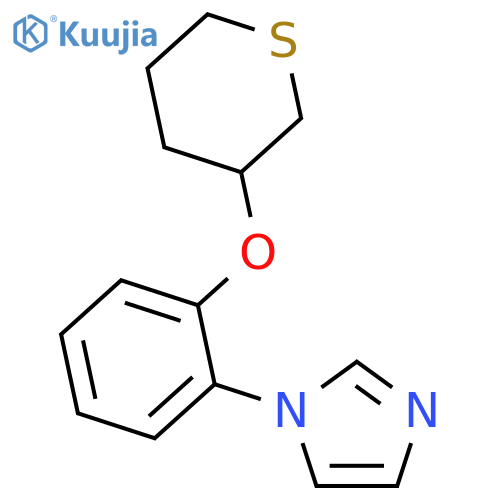 1H-Imidazole, 1-[2-[(tetrahydro-2H-thiopyran-3-yl)oxy]phenyl]- structure