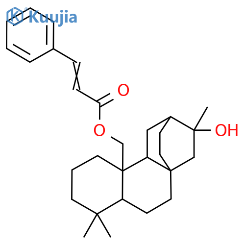 (5β,9β,10α,12α,16β)-16-Hydroxyatisan-20-yl (2E)-3-phenylacrylate structure