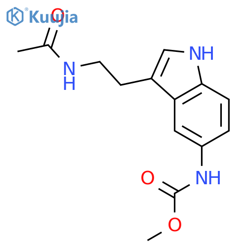 5-Methoxycarbonylamino-N-acetyltryptamine structure