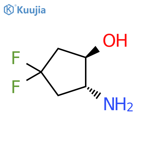 rac-(1R,2R)-2-amino-4,4-difluorocyclopentan-1-ol, trans structure
