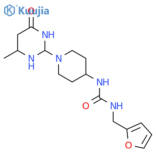 3-(furan-2-yl)methyl-1-1-(4-methyl-6-oxo-1,6-dihydropyrimidin-2-yl)piperidin-4-ylurea structure