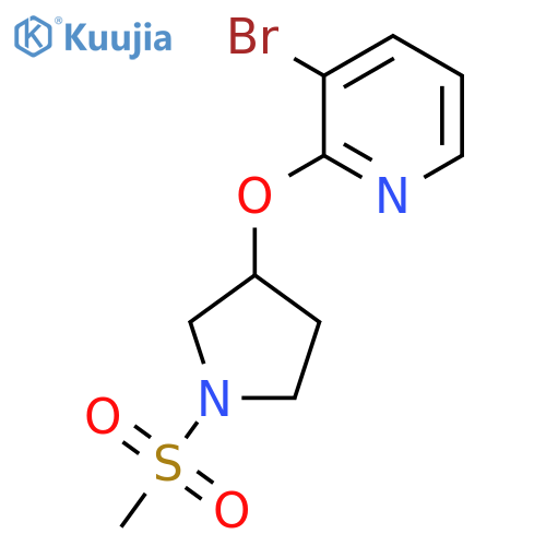 3-Bromo-2-((1-(methylsulfonyl)pyrrolidin-3-yl)oxy)pyridine structure