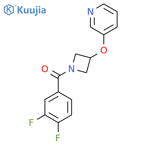 3-{1-(3,4-difluorobenzoyl)azetidin-3-yloxy}pyridine structure