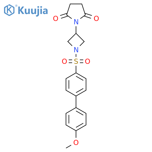 1-[1-({4'-Methoxy-[1,1'-biphenyl]-4-yl}sulfonyl)azetidin-3-yl]pyrrolidine-2,5-dione structure