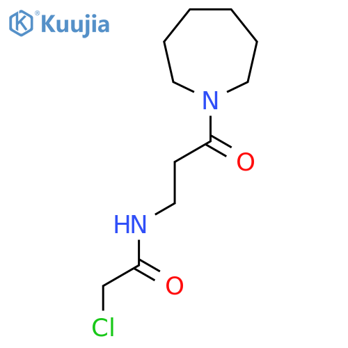 N-3-(azepan-1-yl)-3-oxopropyl-2-chloroacetamide structure