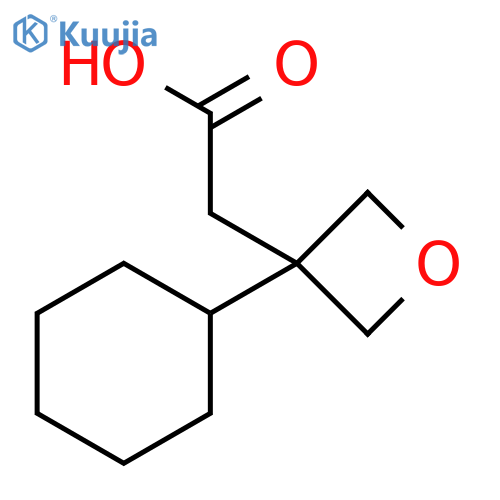 3-Oxetaneacetic acid, 3-cyclohexyl- structure