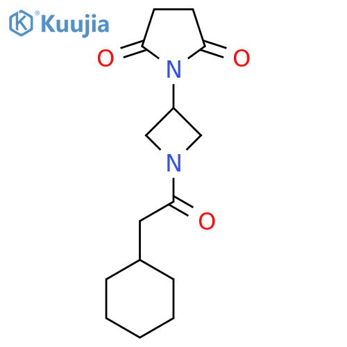 1-[1-(2-Cyclohexylacetyl)azetidin-3-yl]pyrrolidine-2,5-dione structure